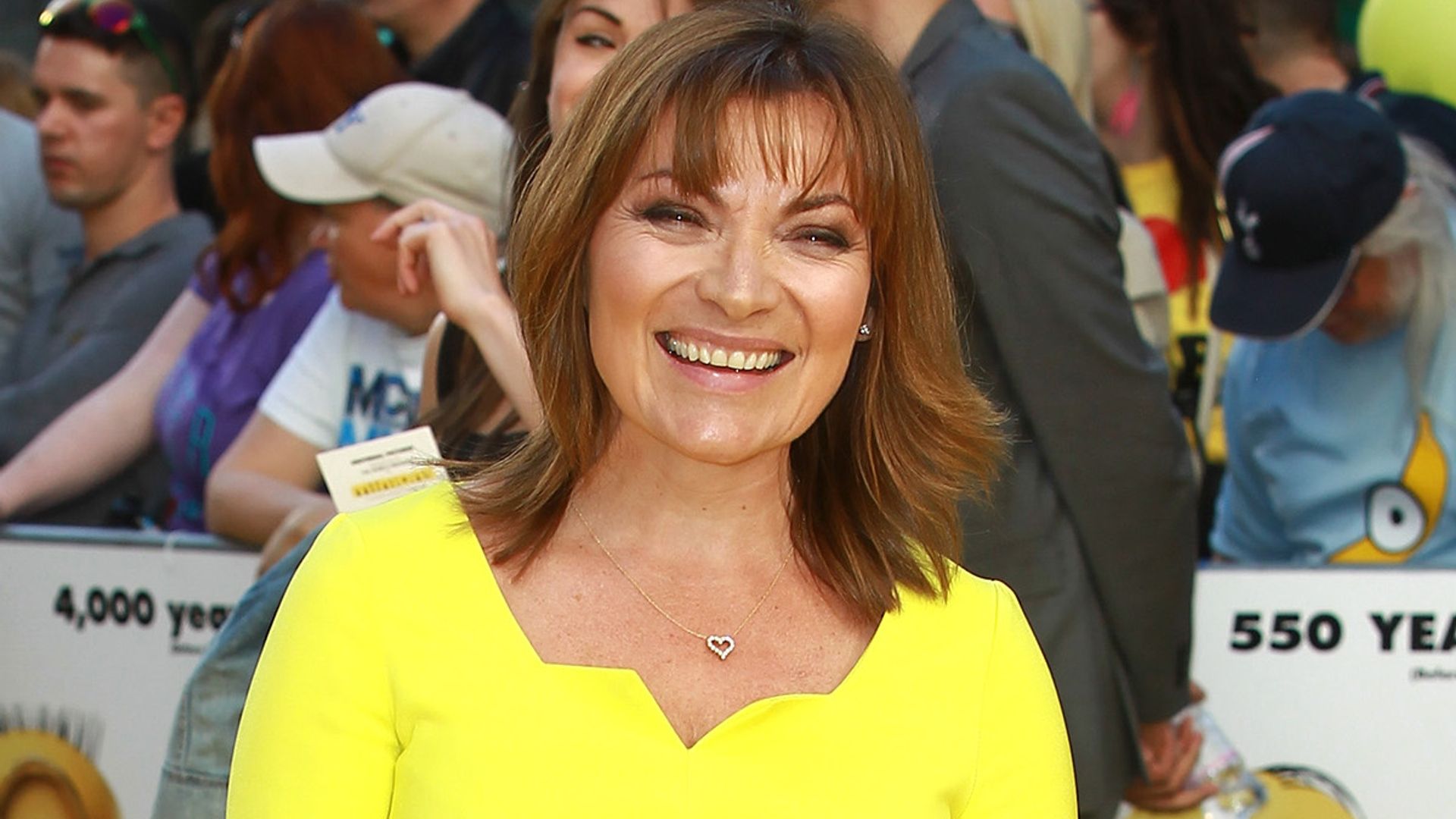 Lorraine Kelly's sunshine yellow River Island dress just wowed Good Morning Britain