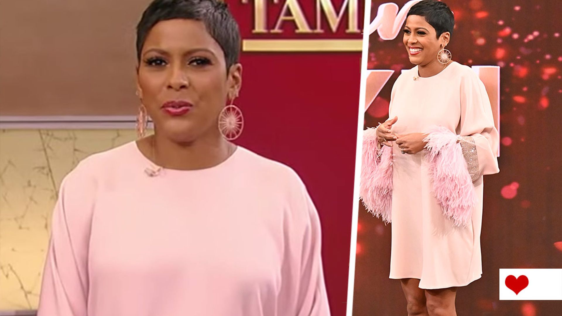 Tamron Hall WOWS in pink feathered dress rocking this year's trickiest fashion trend