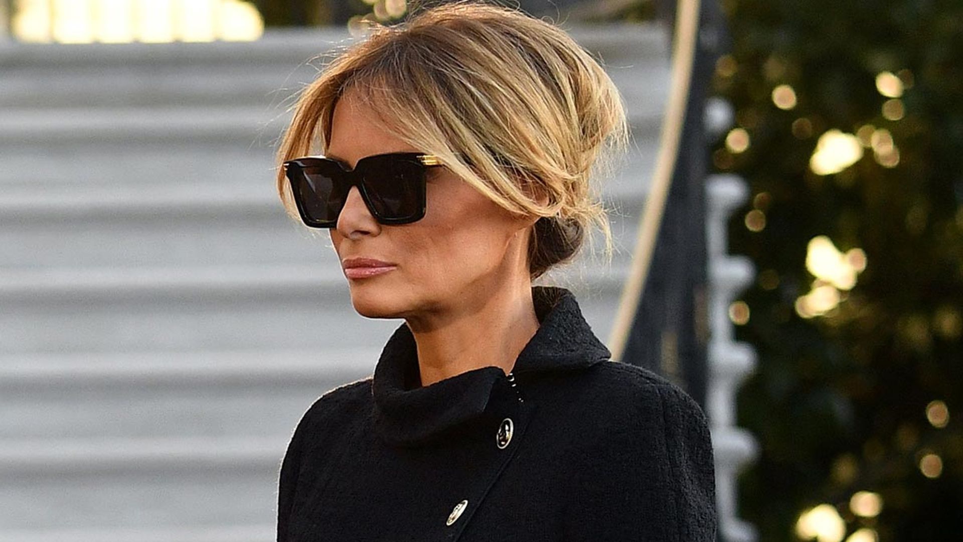 Melania Trump dons symbolic outfit as she exits the White House - and fans react