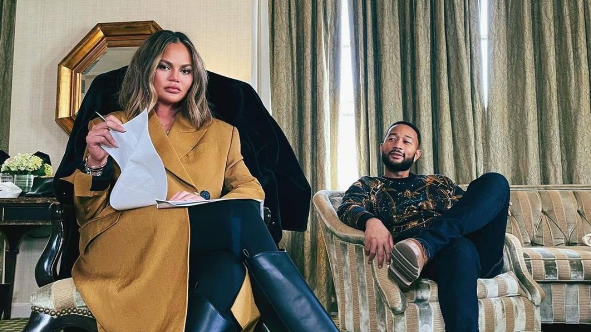 Chrissy Teigen made a stunning inauguration fashion statement you might have missed