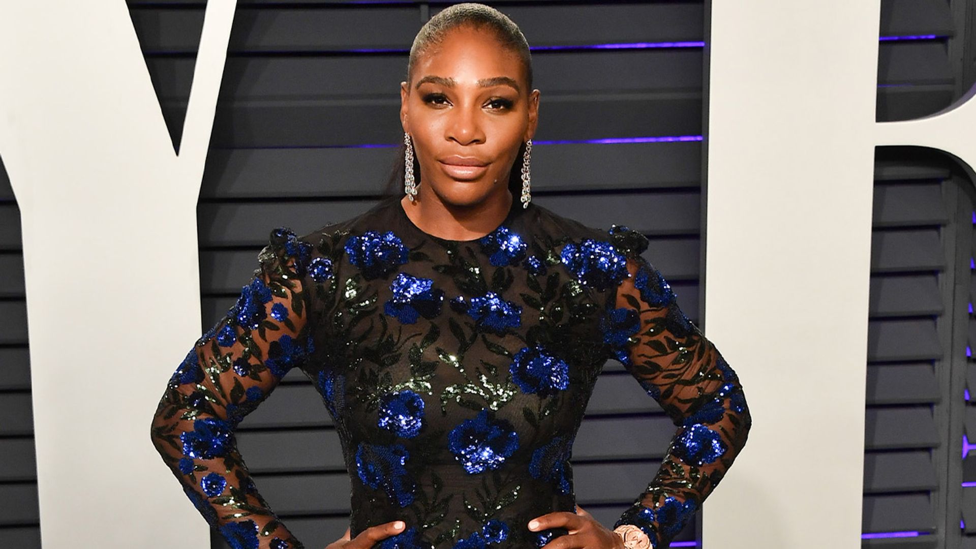 Serena Williams wows in dramatic high-low gown as she celebrates Grammys with daughter