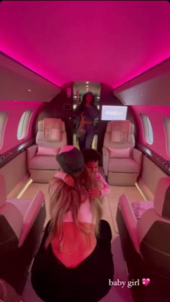 Kylie Jenner gave fans a glimpse inside her pink private ...