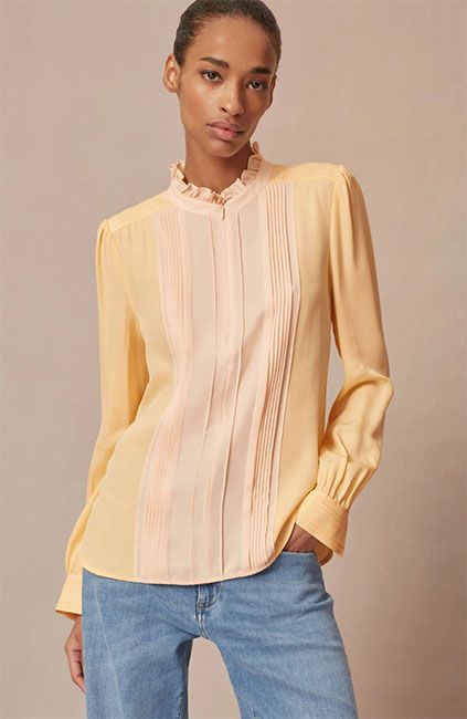 yellow-colour-block-blouse