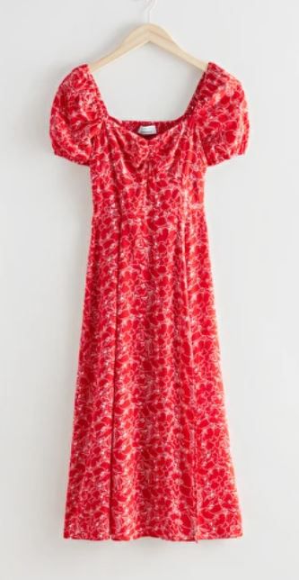 red-floral-dress