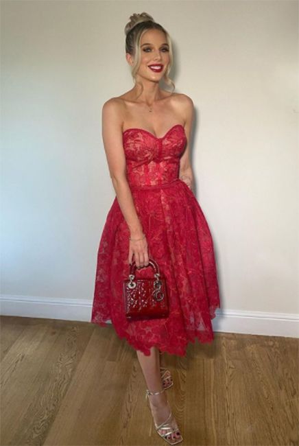 Helen Flanagan’s red hot wedding guest dress will blow your mind