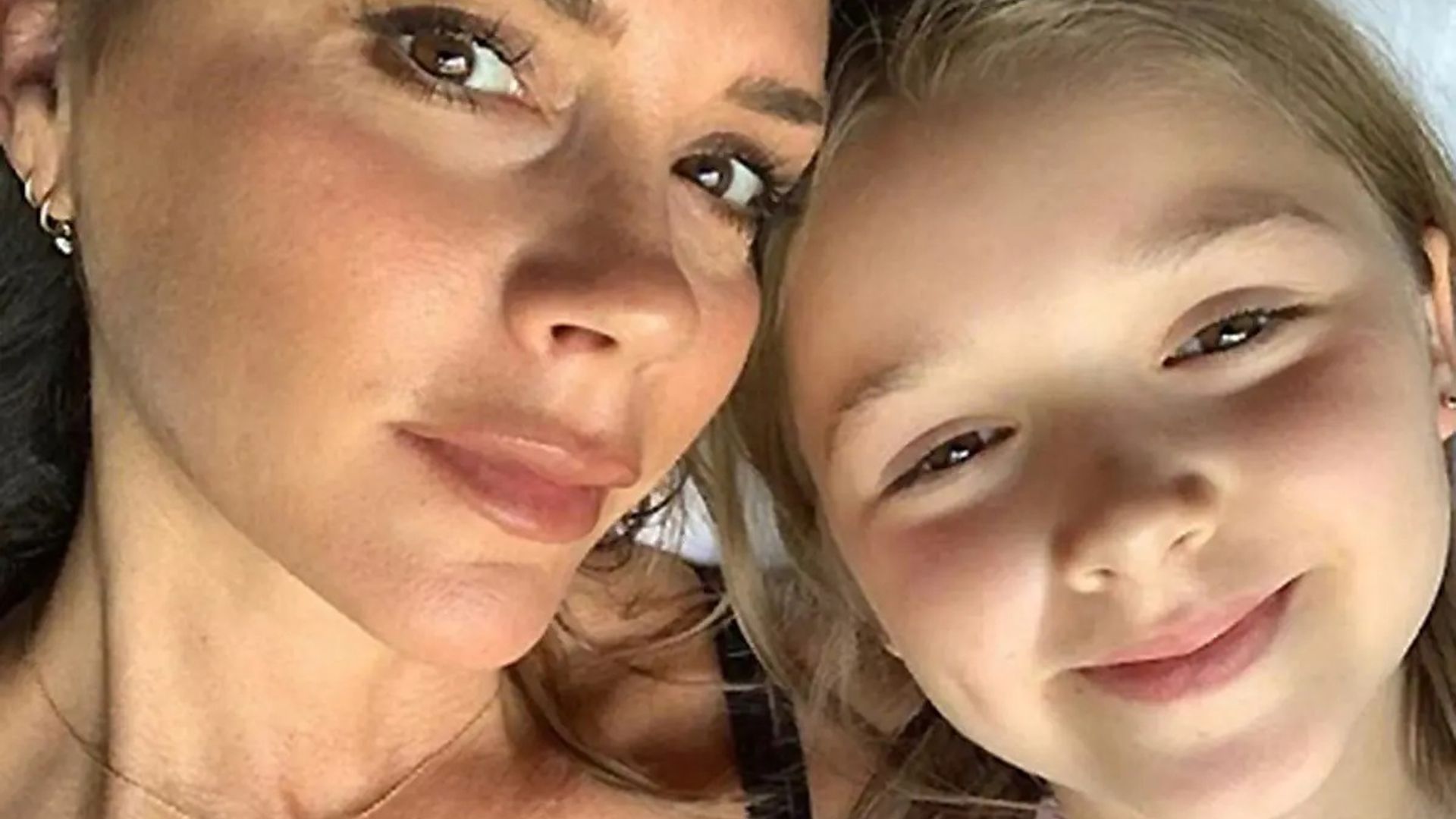 Harper Beckham takes after mum Victoria in the sweetest mini-me dress
