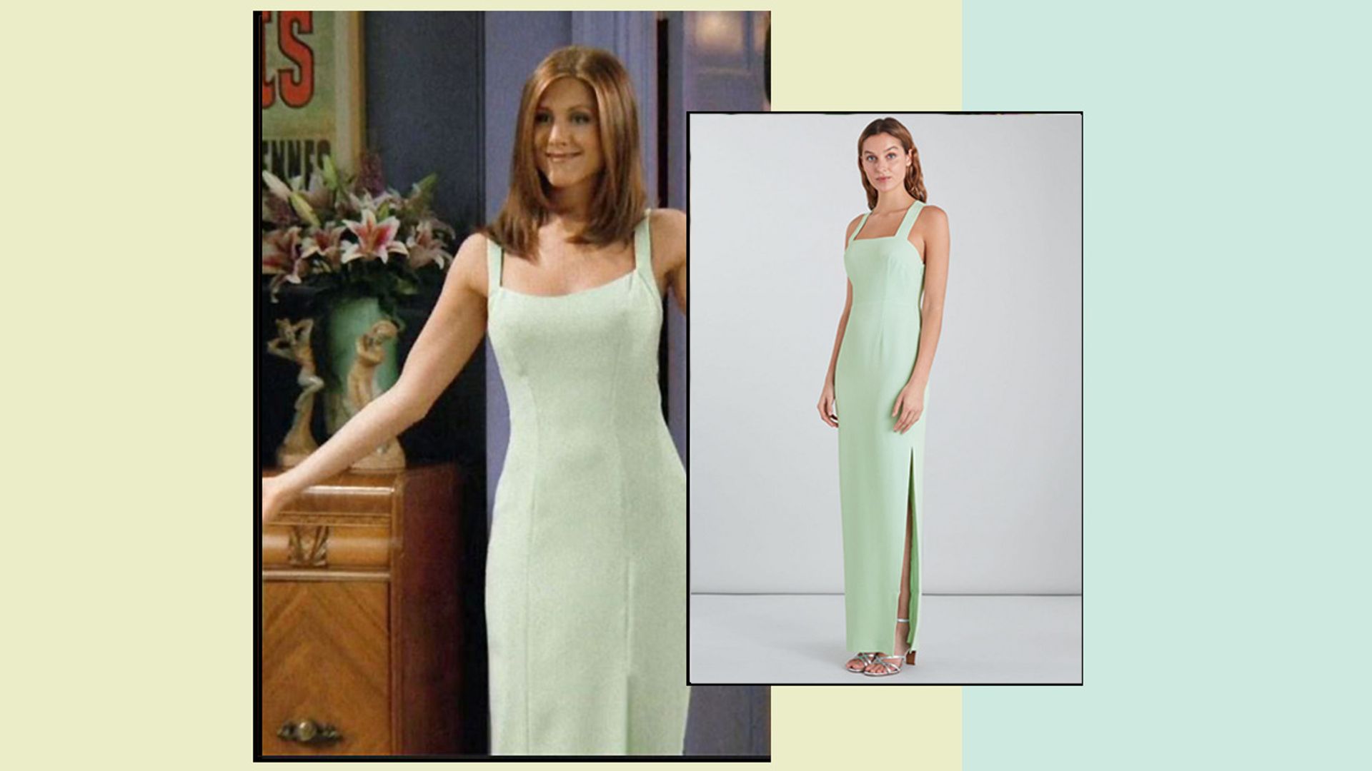Whistles recreate Rachel Green's iconic mint dress – and we couldn't BE any happier