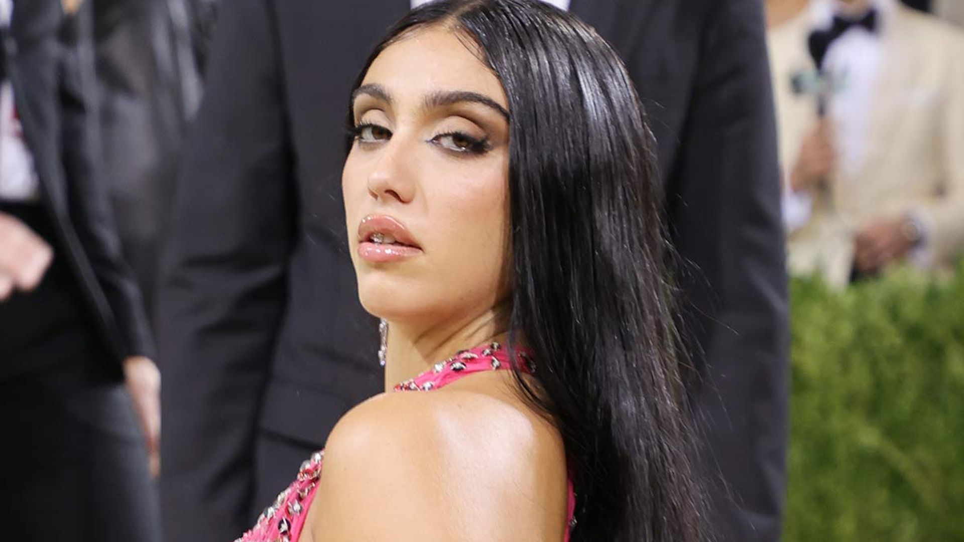 Lourdes Leon commands attention in latex lingerie and thigh-high boots