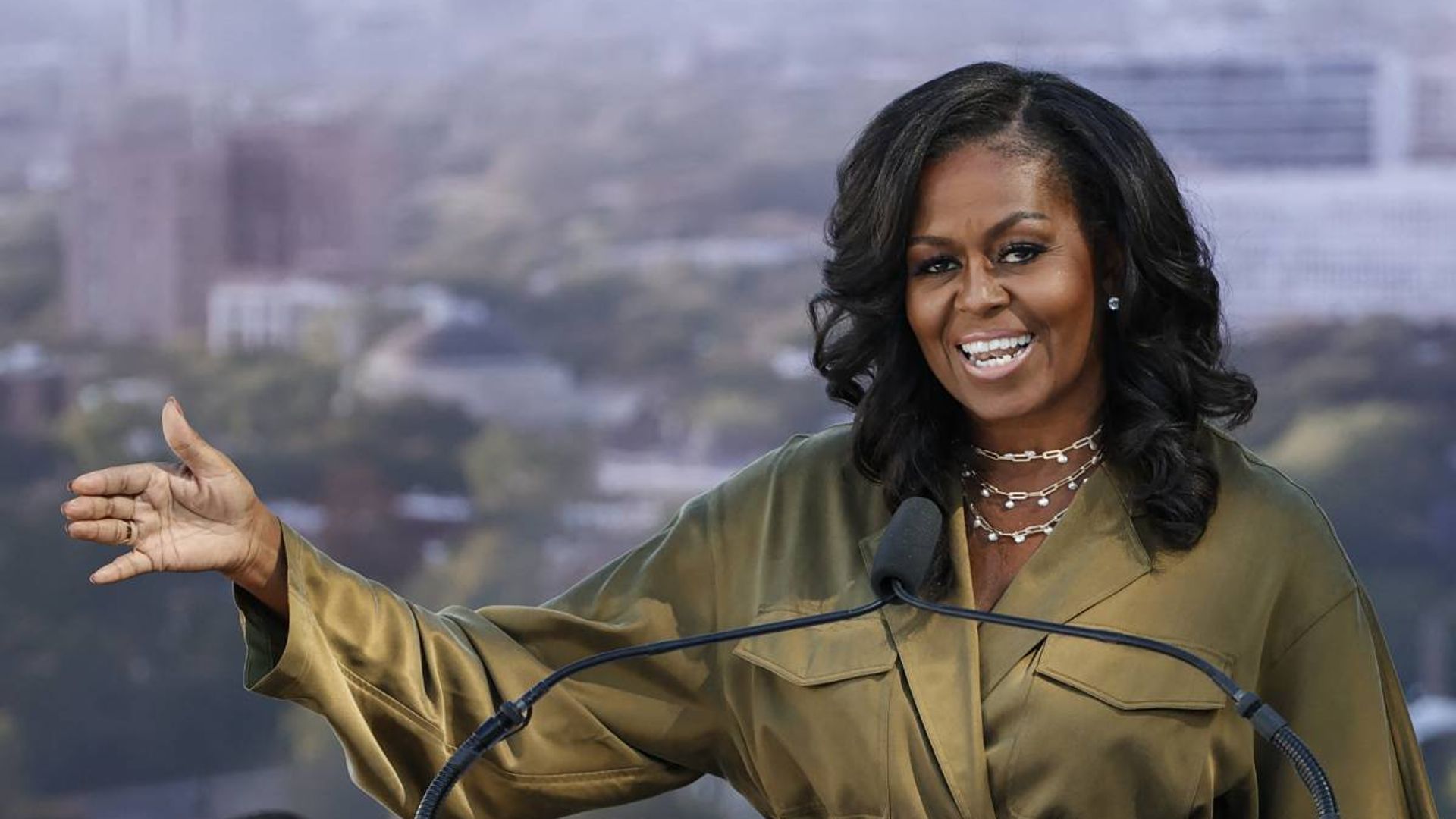 Michelle Obama wows in a figure-flattering jumpsuit to celebrate special occasion