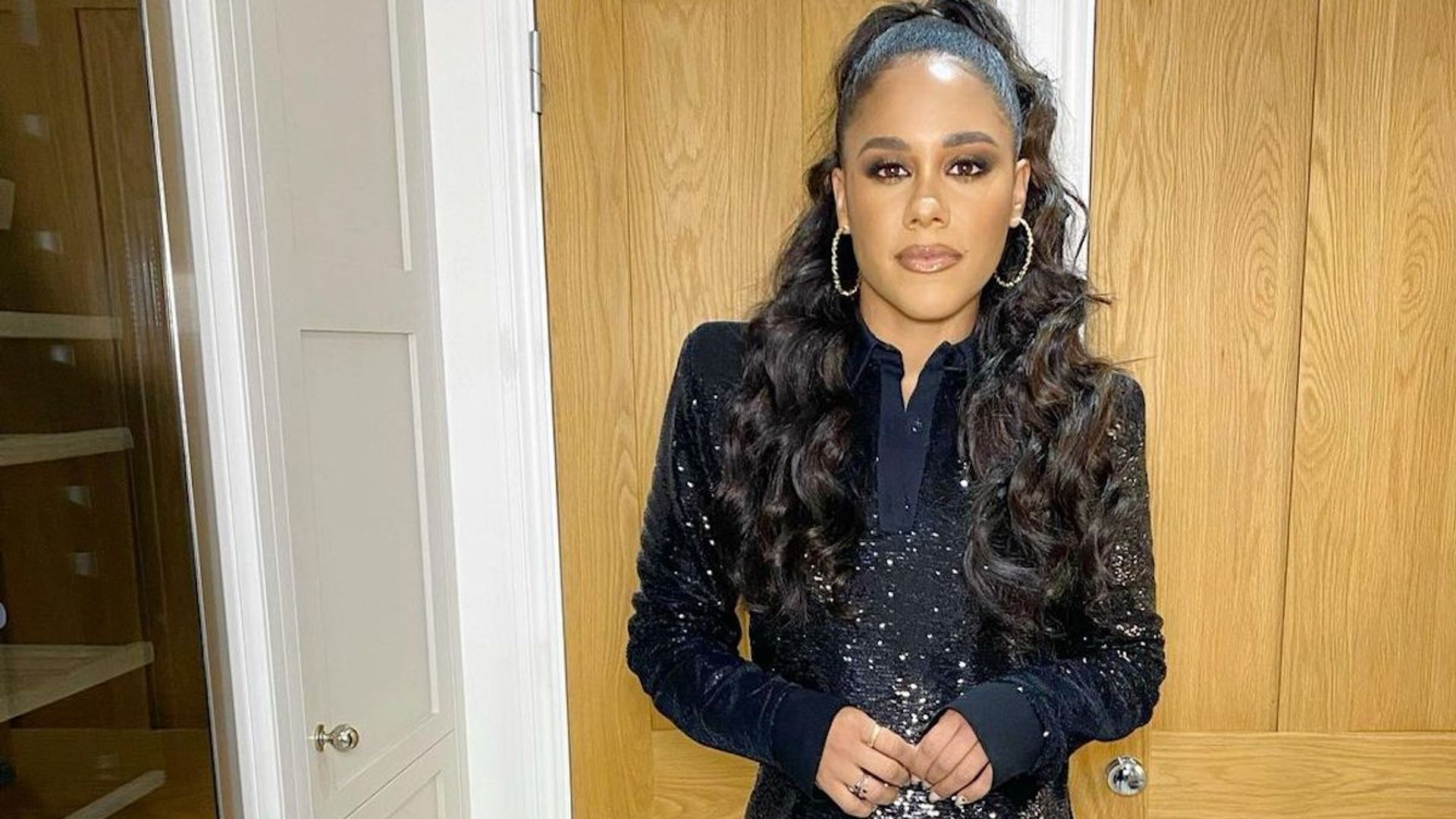 Alex Scott looked extra stunning in sequins at the Attitude Awards