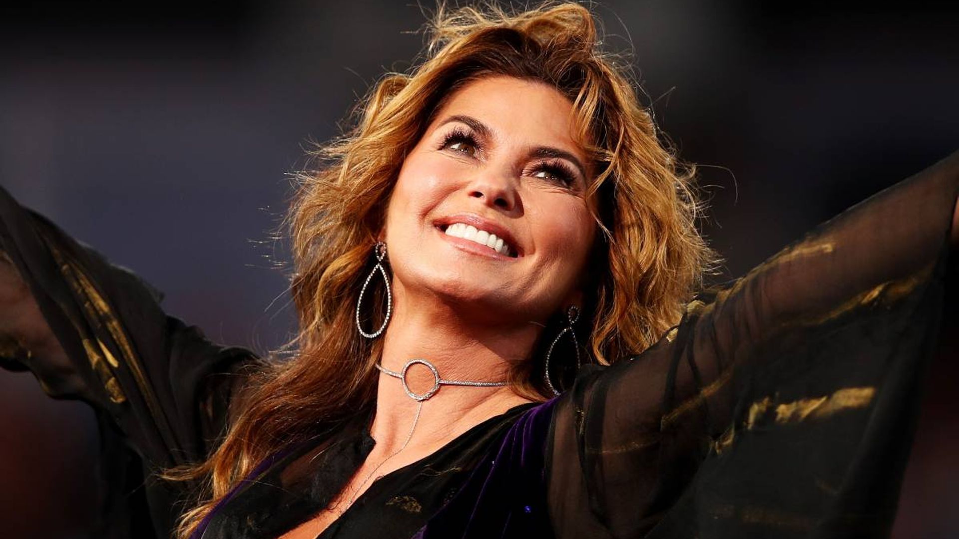 Shania Twain resembles a movie star in chic outfit during adventures in Switzerland