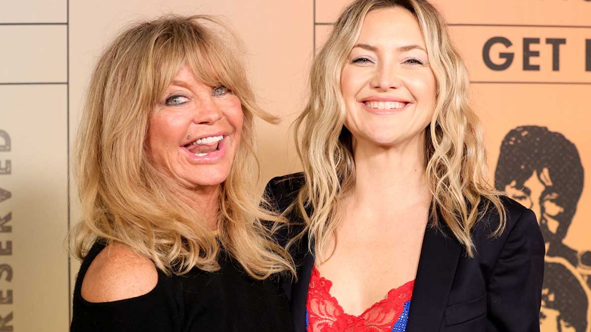 Kate Hudson and Goldie Hawn could be twins on rare glam night out