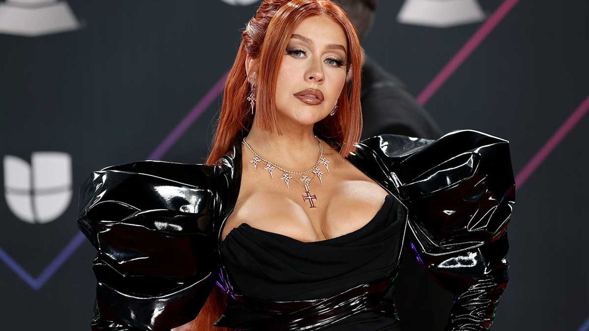 Christina Aguilera turns heads in daring lace bodysuit at Latin Grammy Awards