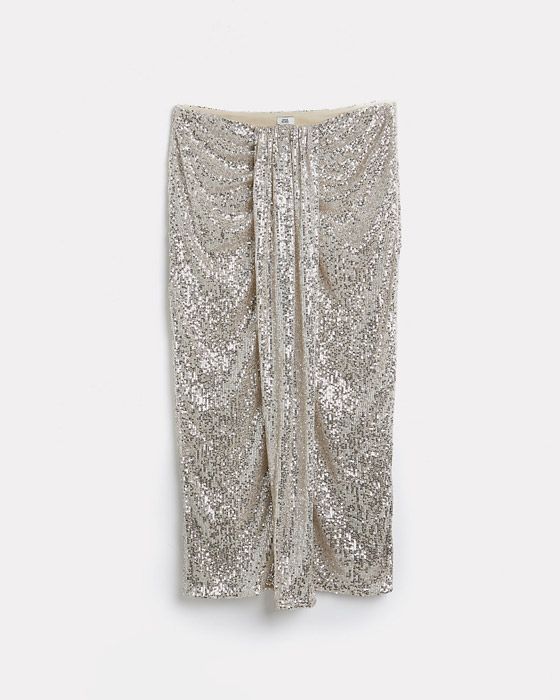 silver-sequin-pleated-midi-skirt
