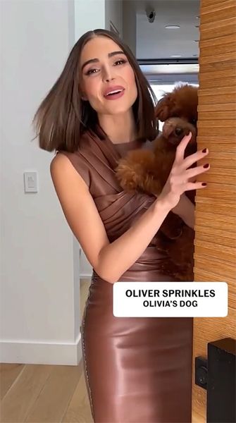 olivia-culpo-leather-dress