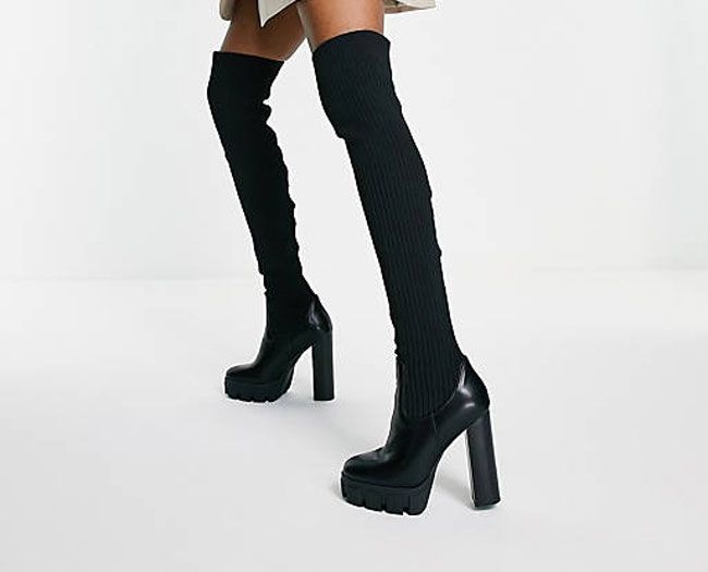 Dress With Thigh High Boots