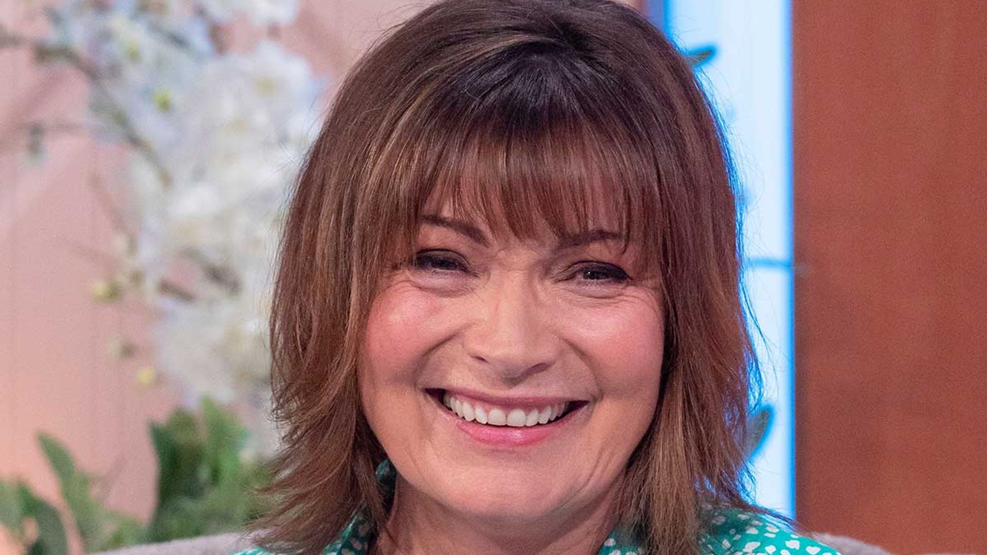 Lorraine Kelly's dazzling silk dress comes in the most unbelievable shade