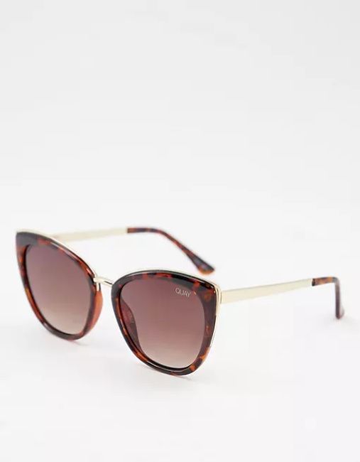 Quay oversized cat eye sunglasses in tortoise asos sale jlo brand