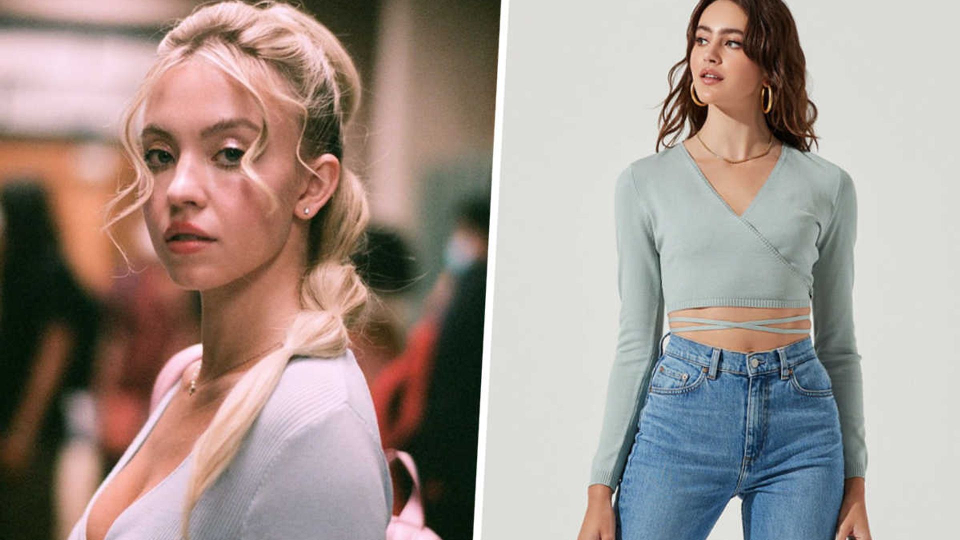 Loved Cassie's cute wrap sweater on Euphoria? It's on sale for $40 - hurry