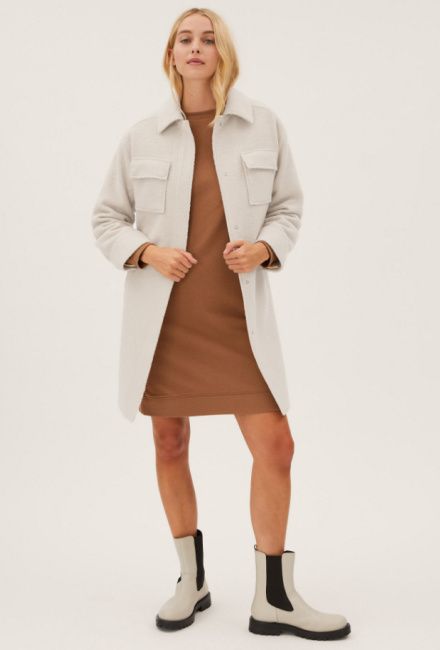 katie holmes white coat dupe marks and spencer