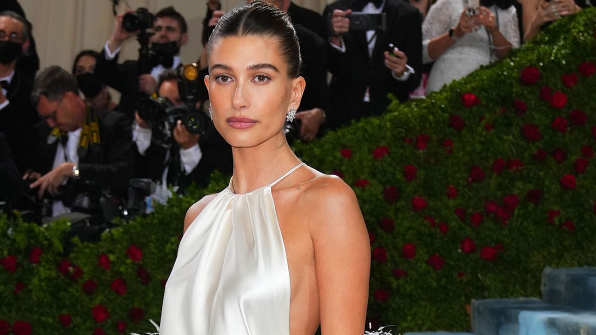 Hailey Bieber stuns in leather shorts at Met Gala afterparty amid health update