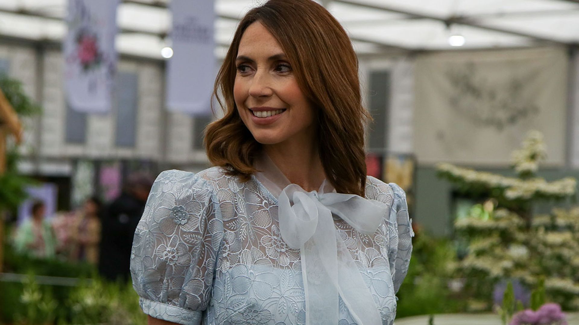 Alex Jones enjoys date with husband at the Chelsea Flower Show - and just look at her dress