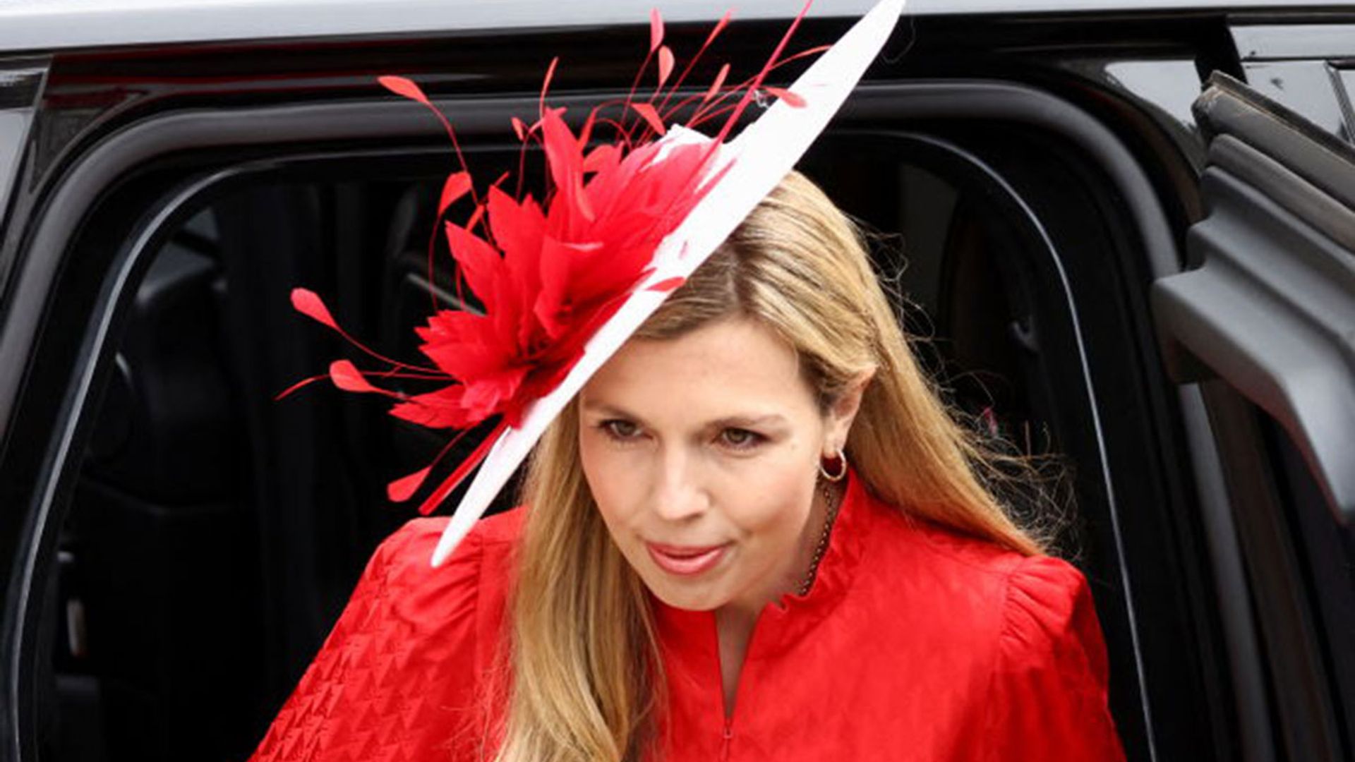 Carrie Symonds' ravishing red dress turns heads at Service of Thanksgiving