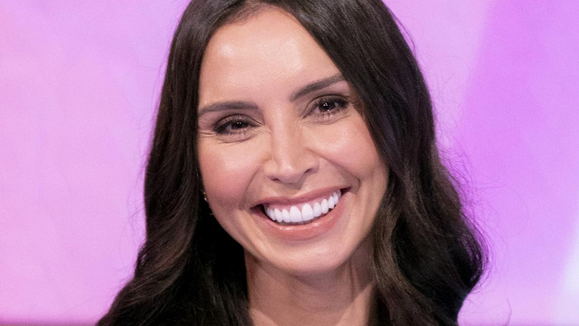 Christine Lampard looks amazing in off-the-shoulder beach dress on Ibiza getaway