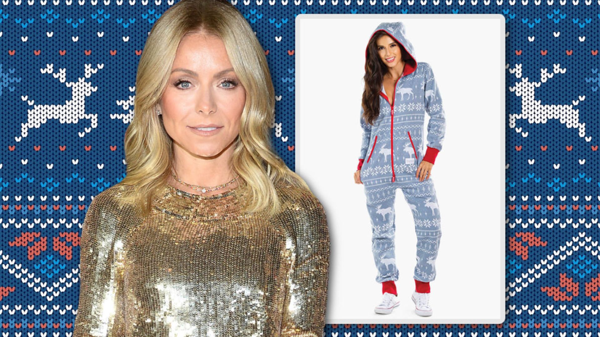 Kelly Ripa's cozy Christmas PJs are 30% off - and they're SO perfect for the holidays
