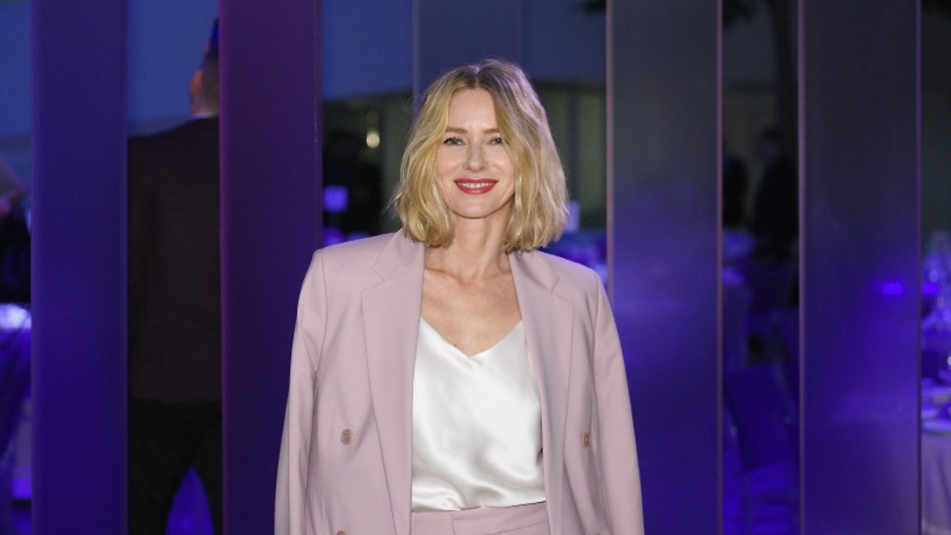 Naomi Watts looks fabulous at 50 in Victoria Beckham-esque lilac suit