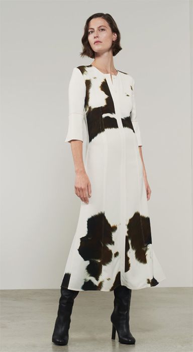 victoria-beckham-cow-print-dress