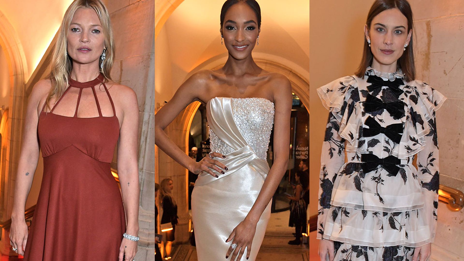 Model mania! Kate Moss, Jourdan Dunn & Alexa Chung join royals at star-studded National Portrait Gallery Gala