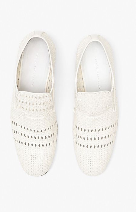 Victoria Beckham cream flat shoes