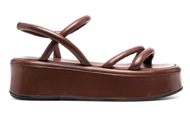 Brown-padded-platform-sandals-Officine-Creative