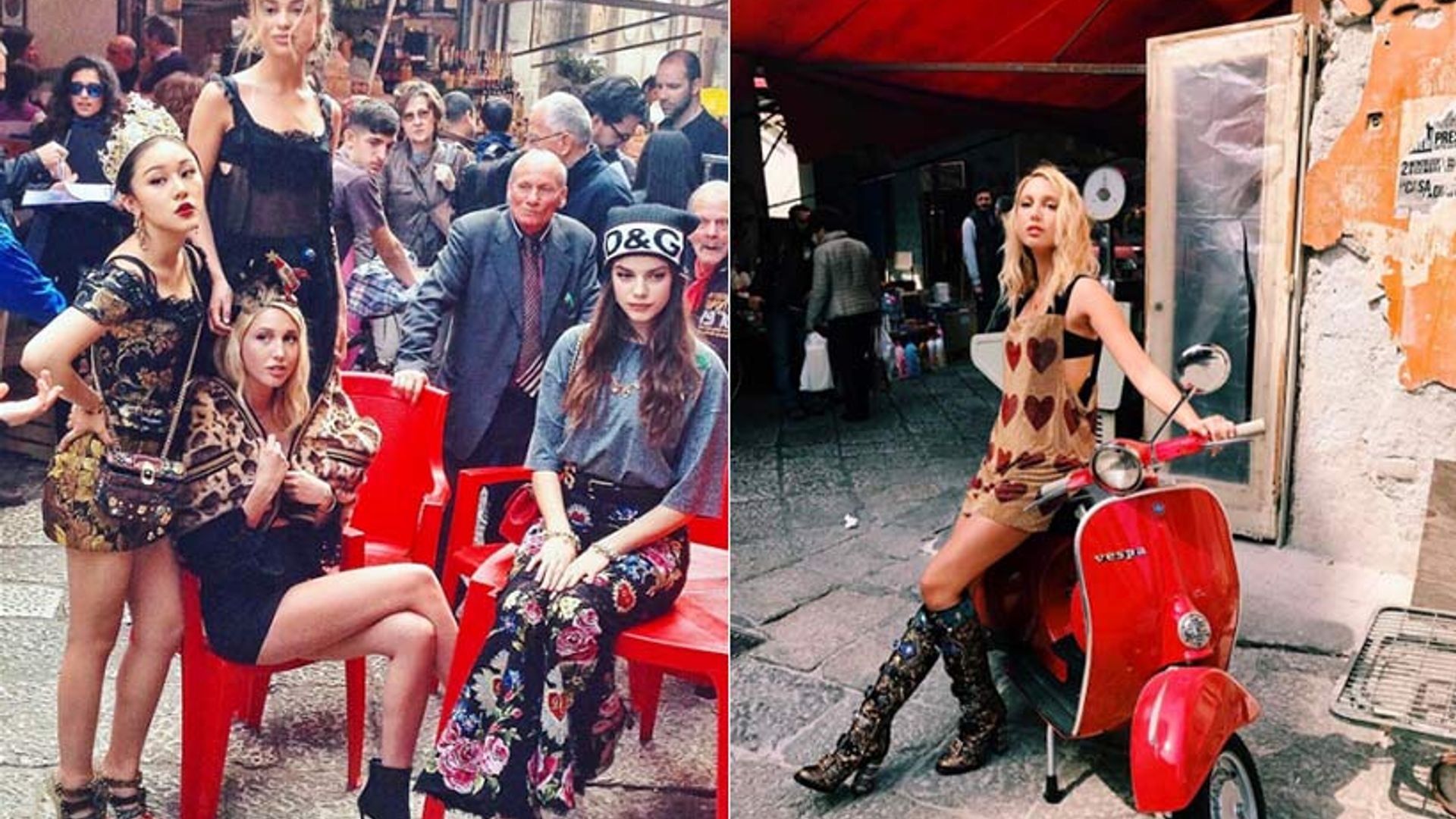 Princess Olympia and Lady Amelia Windsor hit the streets of Italy for Dolce & Gabbana campaign