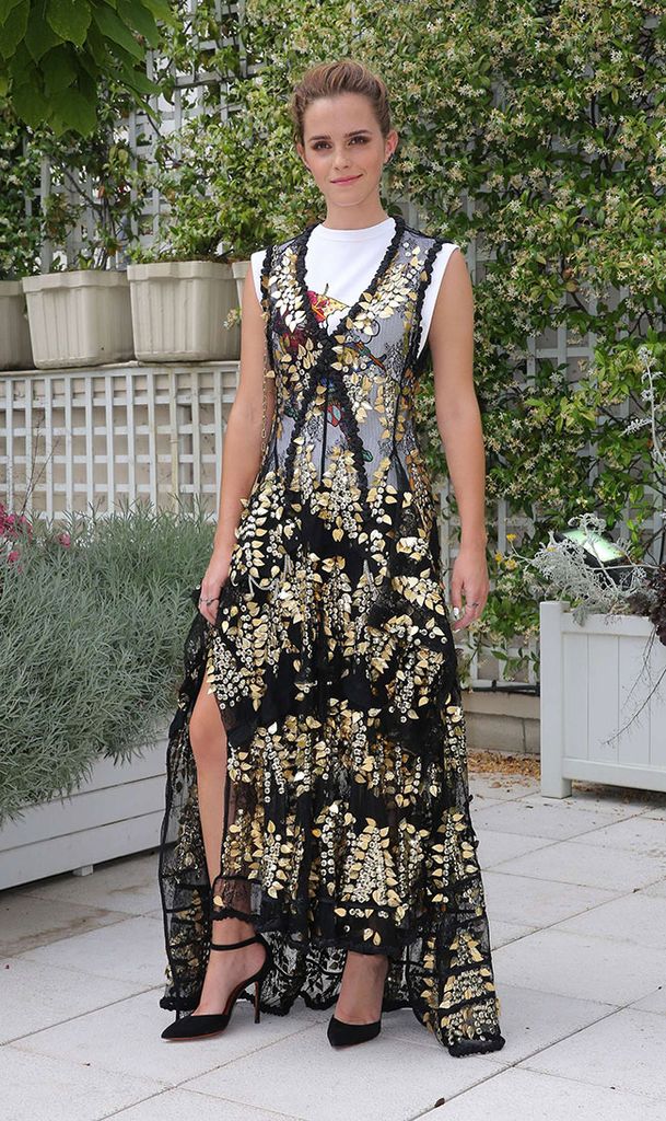 Emma Watson dazzles in Louis Vuitton dress and T-shirt combo at The ...