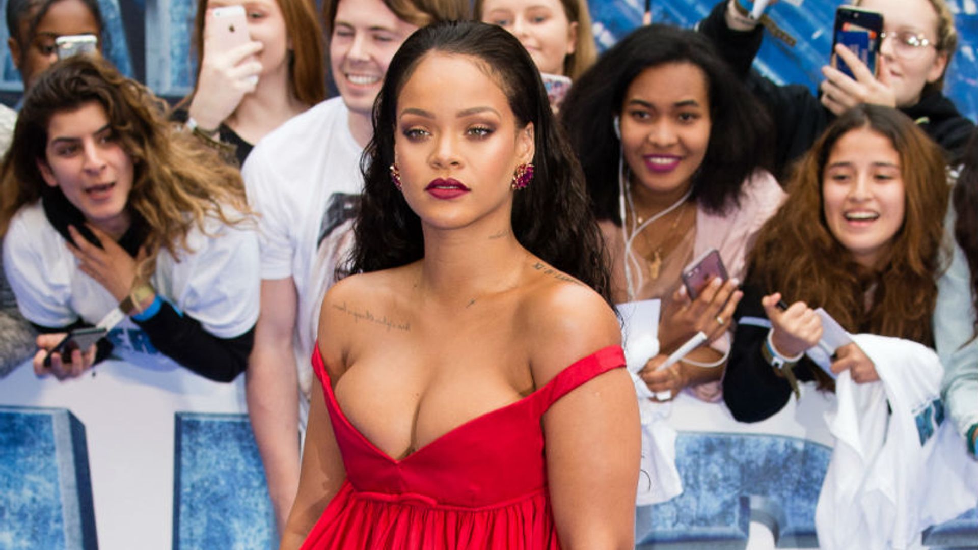 Rihanna wears show-stopping Giambattista Valli gown to Valerian premiere