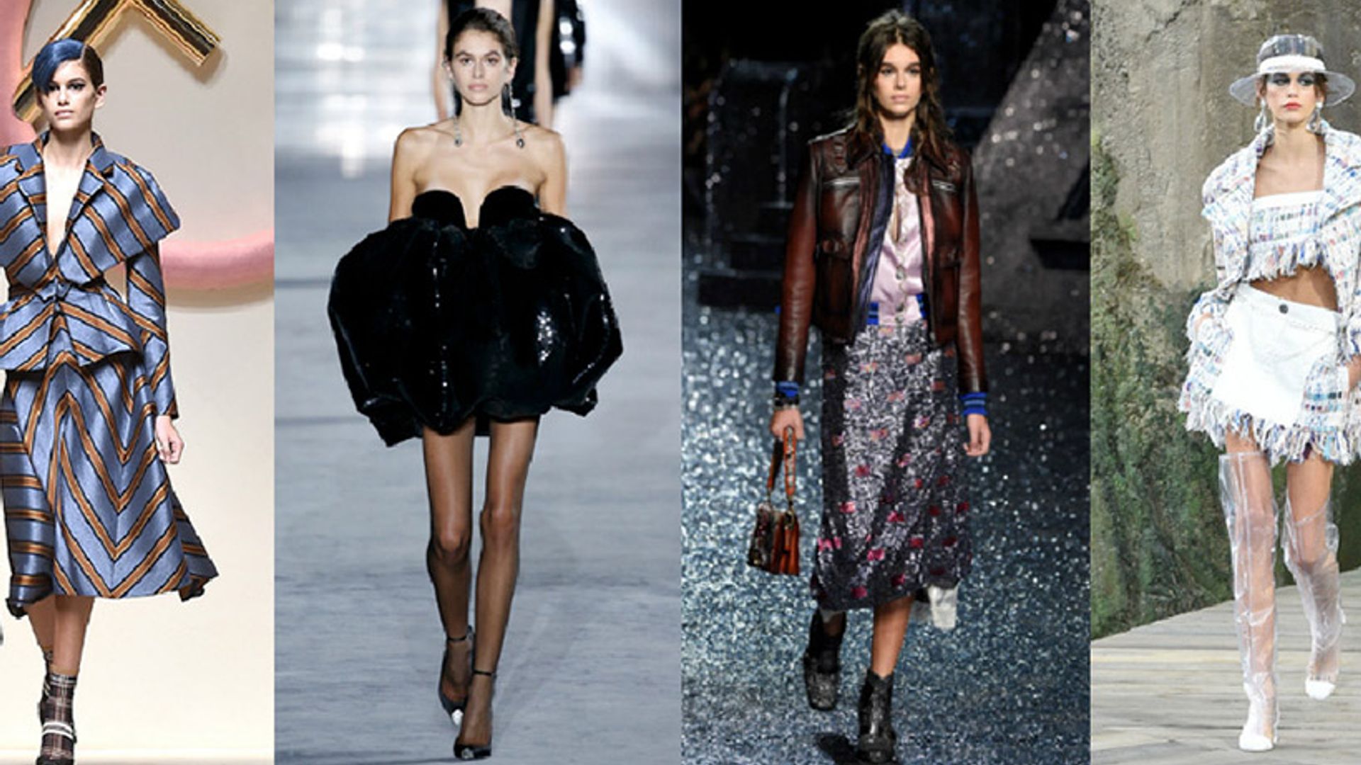 Kaia Gerber's fashion month debut: Every runway look from New York, London, Milan & Paris