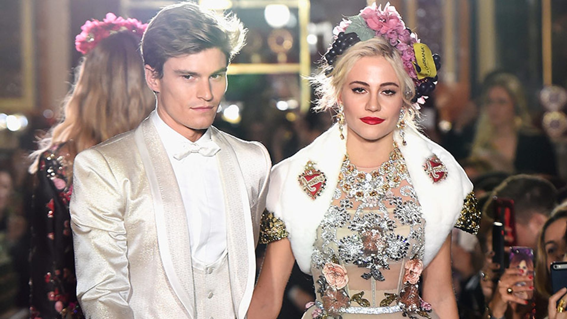 Pixie Lott and Lady Kitty Spencer join star-studded Dolce & Gabbana show at Harrods