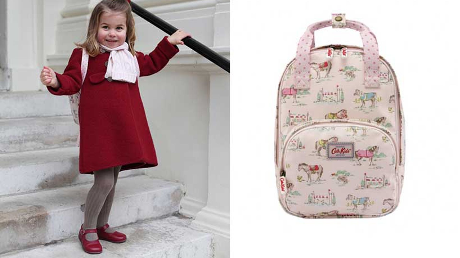 Princess Charlotte's first day at 