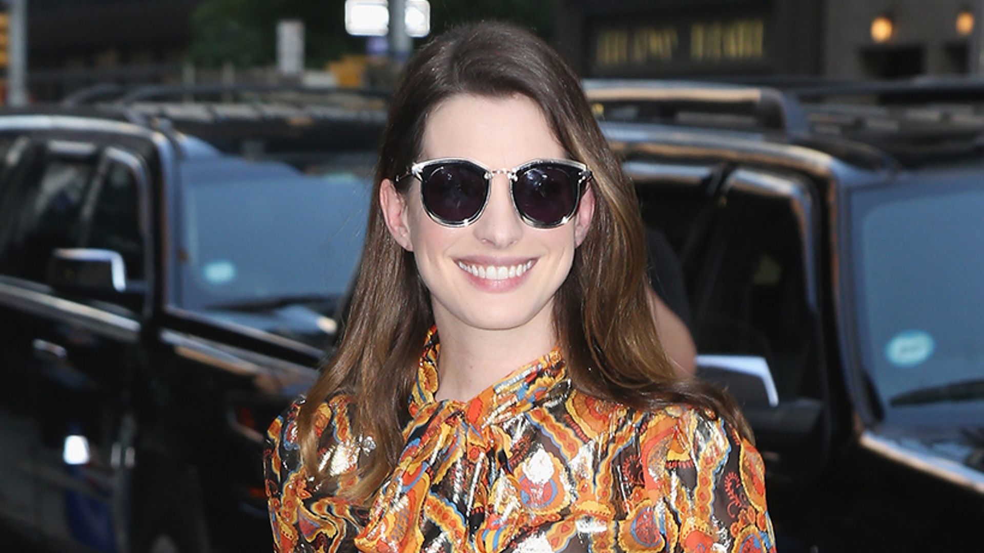 Anne Hathaway changed THREE times yesterday and she looked incredible