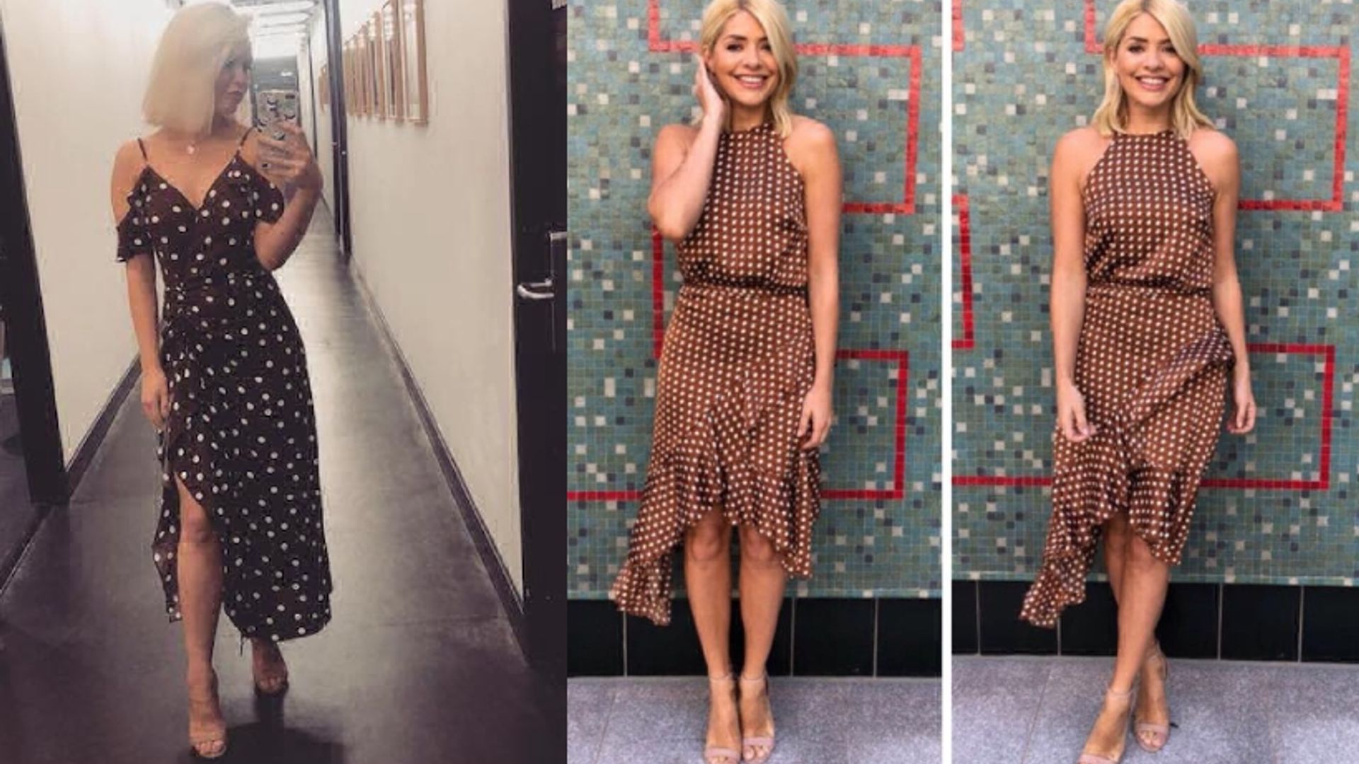 Is this polka-dot Pretty Woman number the dress of the season? Jorgie Porter is the latest star to step out in spots