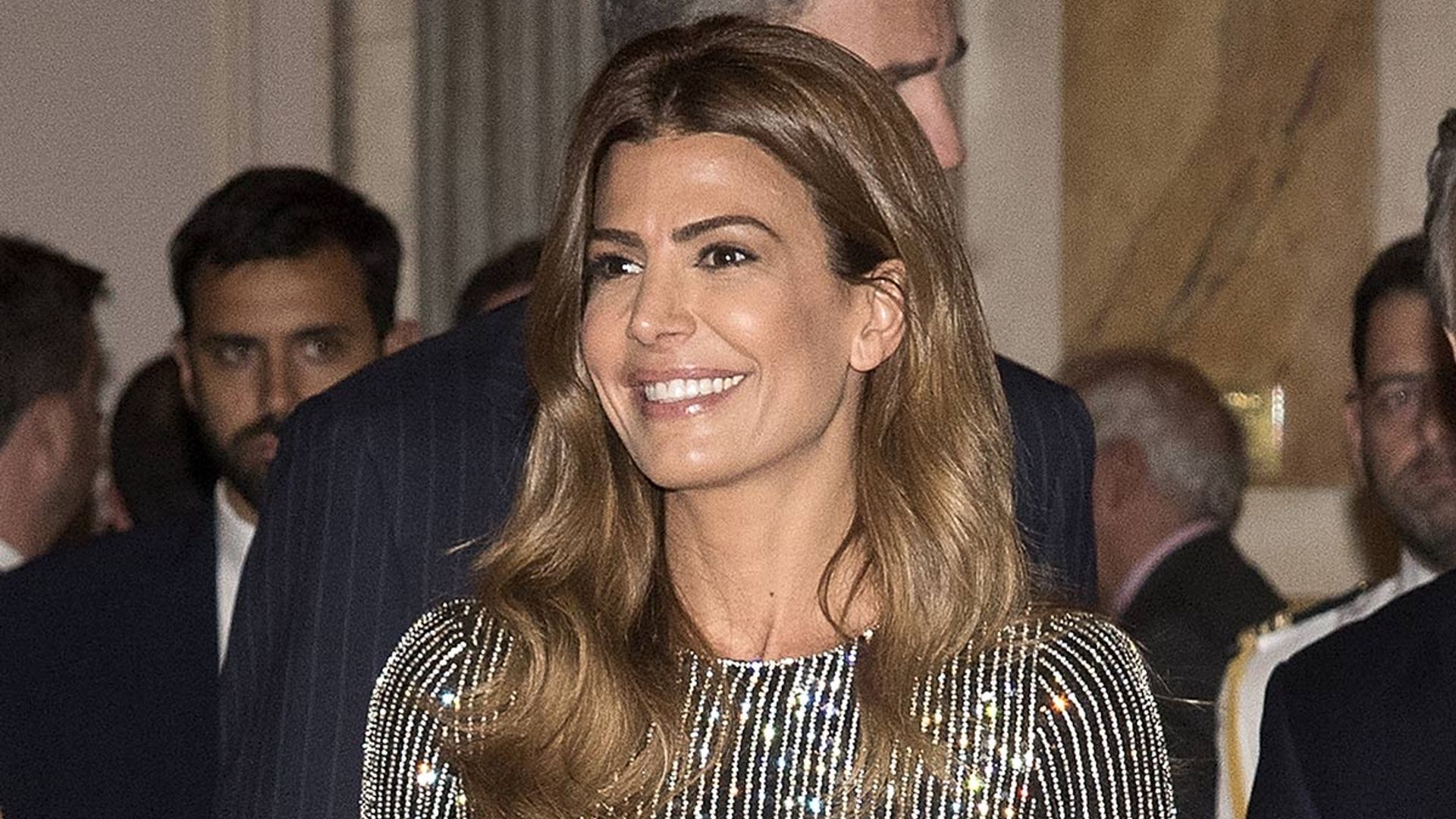Argentina's First Lady Juliana Awada is a vision in silver sequins – all the details on Queen Letizia's stylish friend