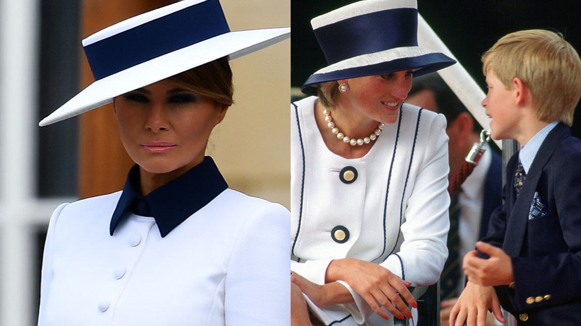 Was Melania Trump inspired by Princess Diana for her visit to Buckingham Palace?