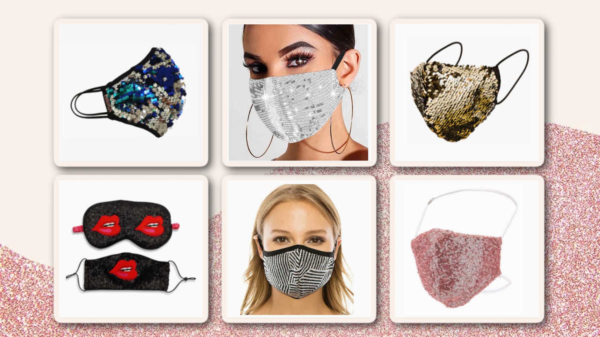 16 sparkly face masks to wear if you want some glam with your face covering