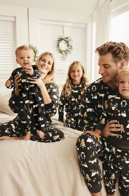 US Christmas Pyjamas Adult Kids Family Matching Nightwear PJs Sets Xmas Pajamas