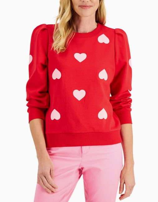 best heart print sweaters 2 macys