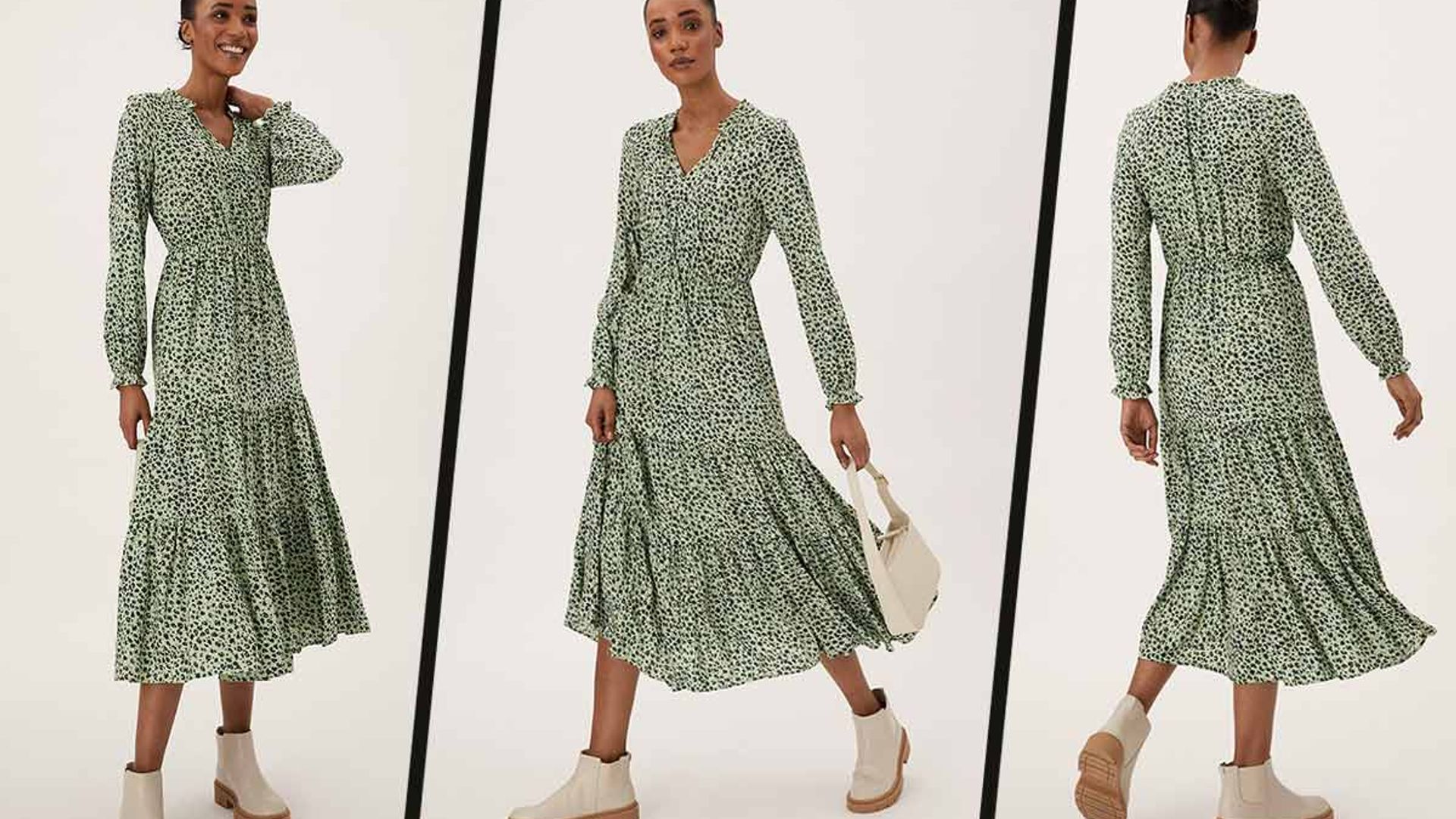 This animal print Marks & Spencer dress is going to be the dress of the  season | HELLO!