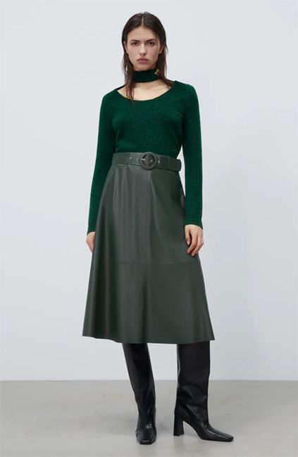 Zara-leather-skirt