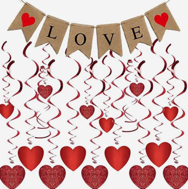 last minute valentines day love banner decorations amazon